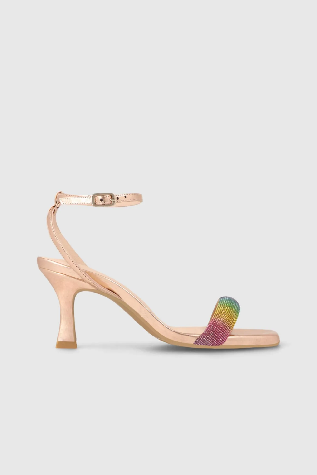 Sandalias De Tacon En Piel Metalizada^Lodi Best Sale