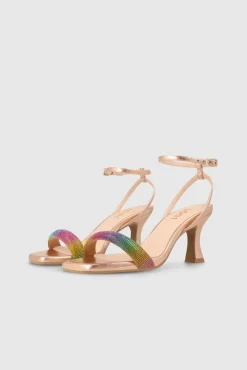Sandalias De Tacon En Piel Metalizada^Lodi Best Sale