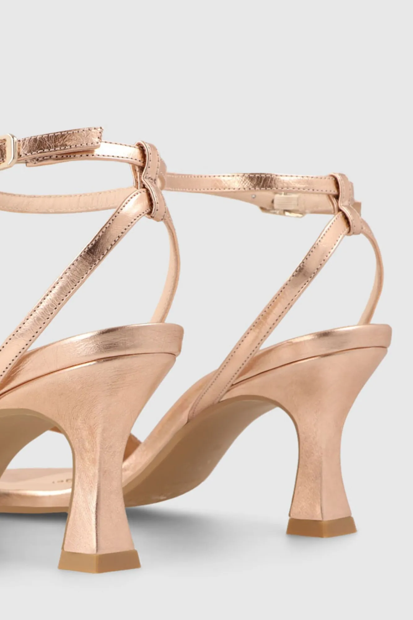 Sandalias De Tacon En Piel Metalizada^Lodi Best Sale