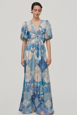 Sandra Vestido Largo Estampado Palmeras^TFP by Tamara Falco Cheap