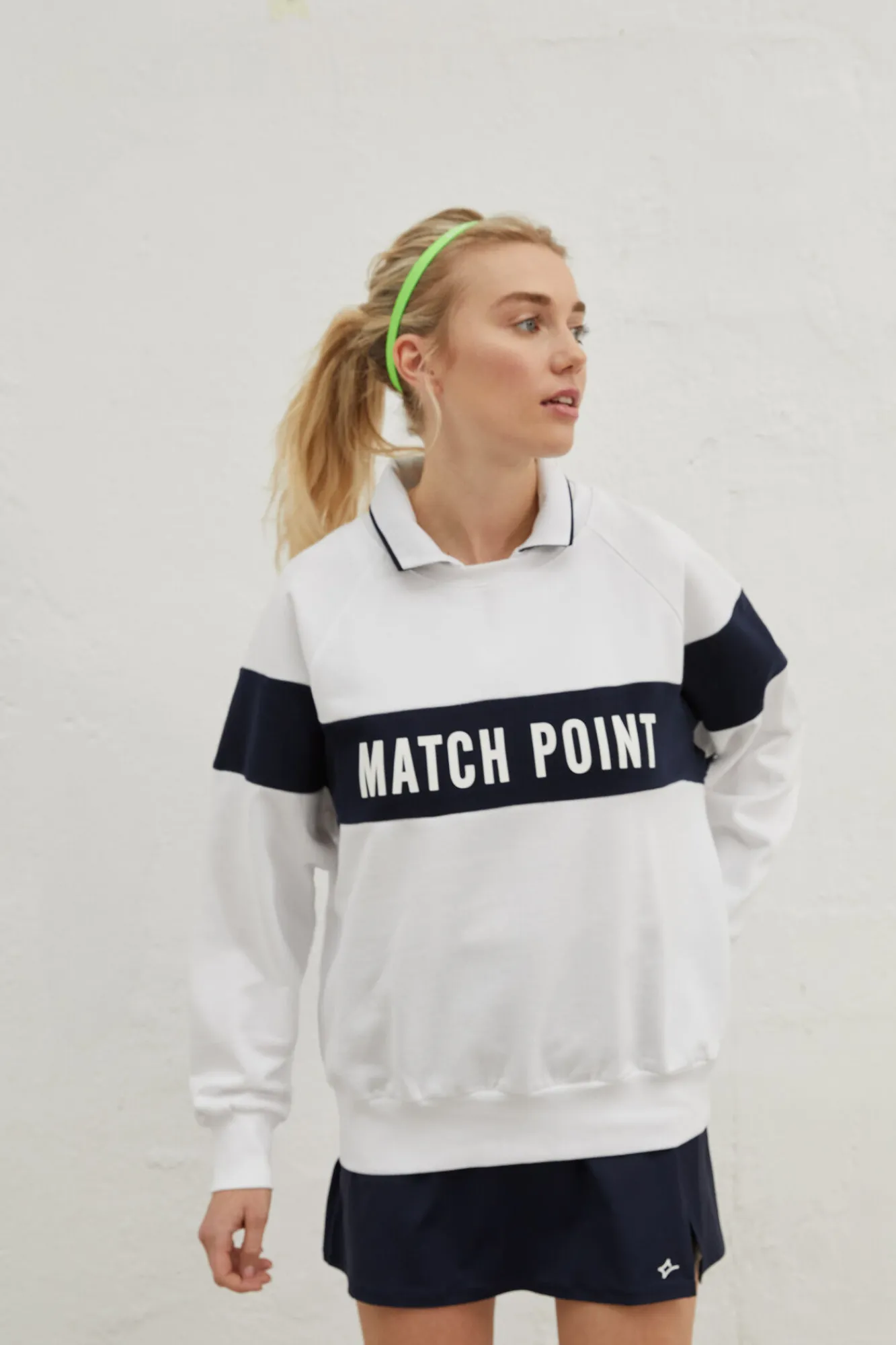 Sudadera Blanca Algodon Cuello Felpa^Dash and Stars Outlet