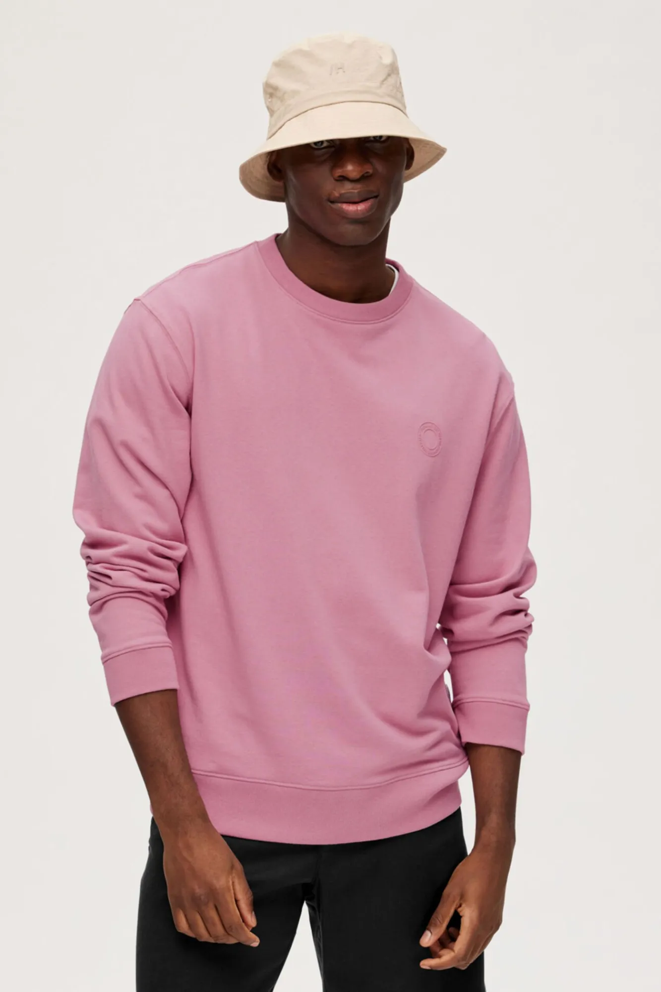 Sudadera De Cuello Redondo De Algodon Organico^Selected Sale