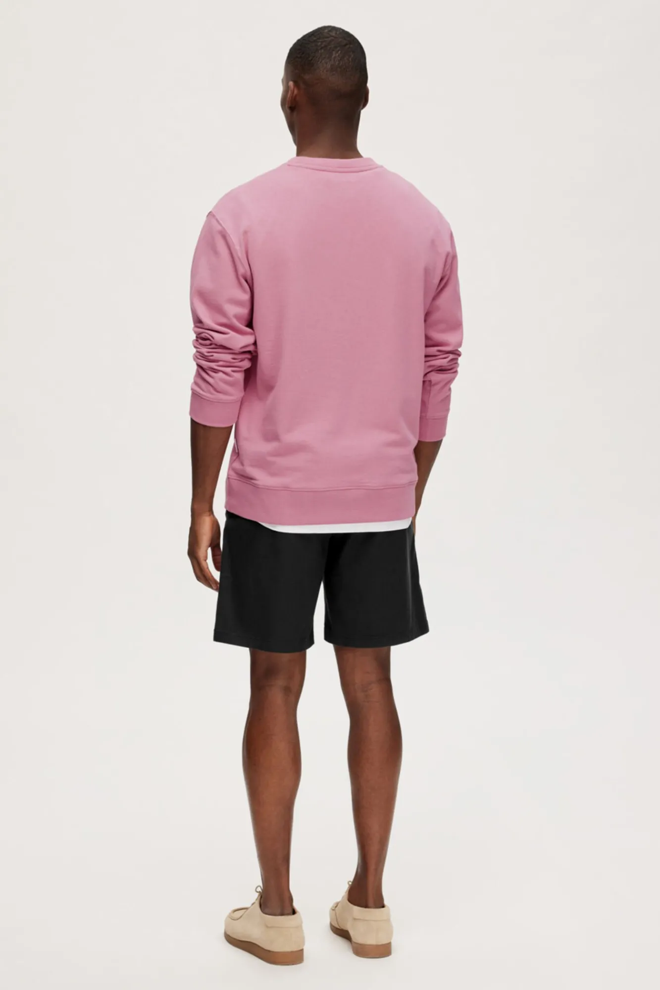 Sudadera De Cuello Redondo De Algodon Organico^Selected Cheap
