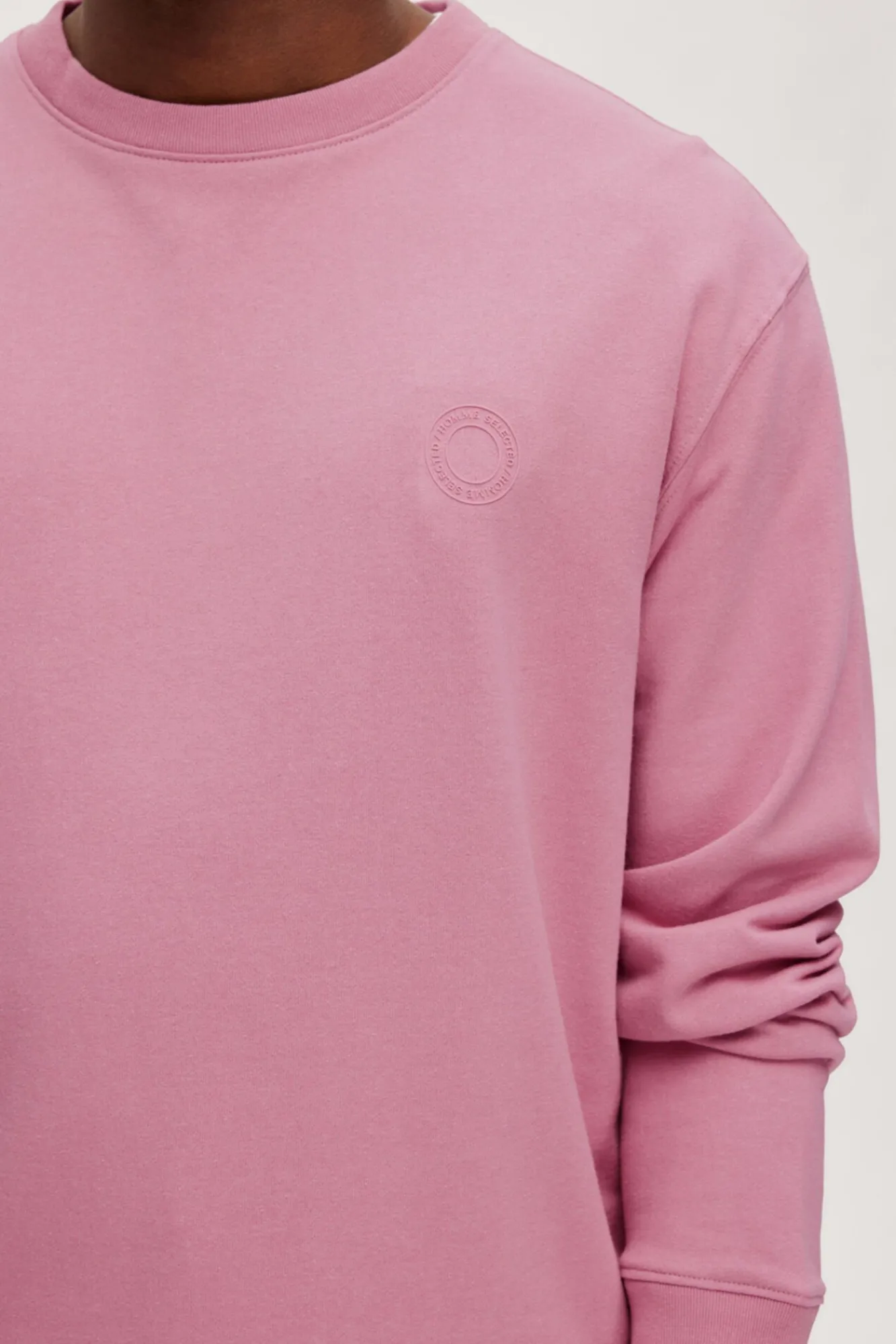 Sudadera De Cuello Redondo De Algodon Organico^Selected Cheap