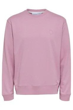 Sudadera De Cuello Redondo De Algodon Organico^Selected Cheap