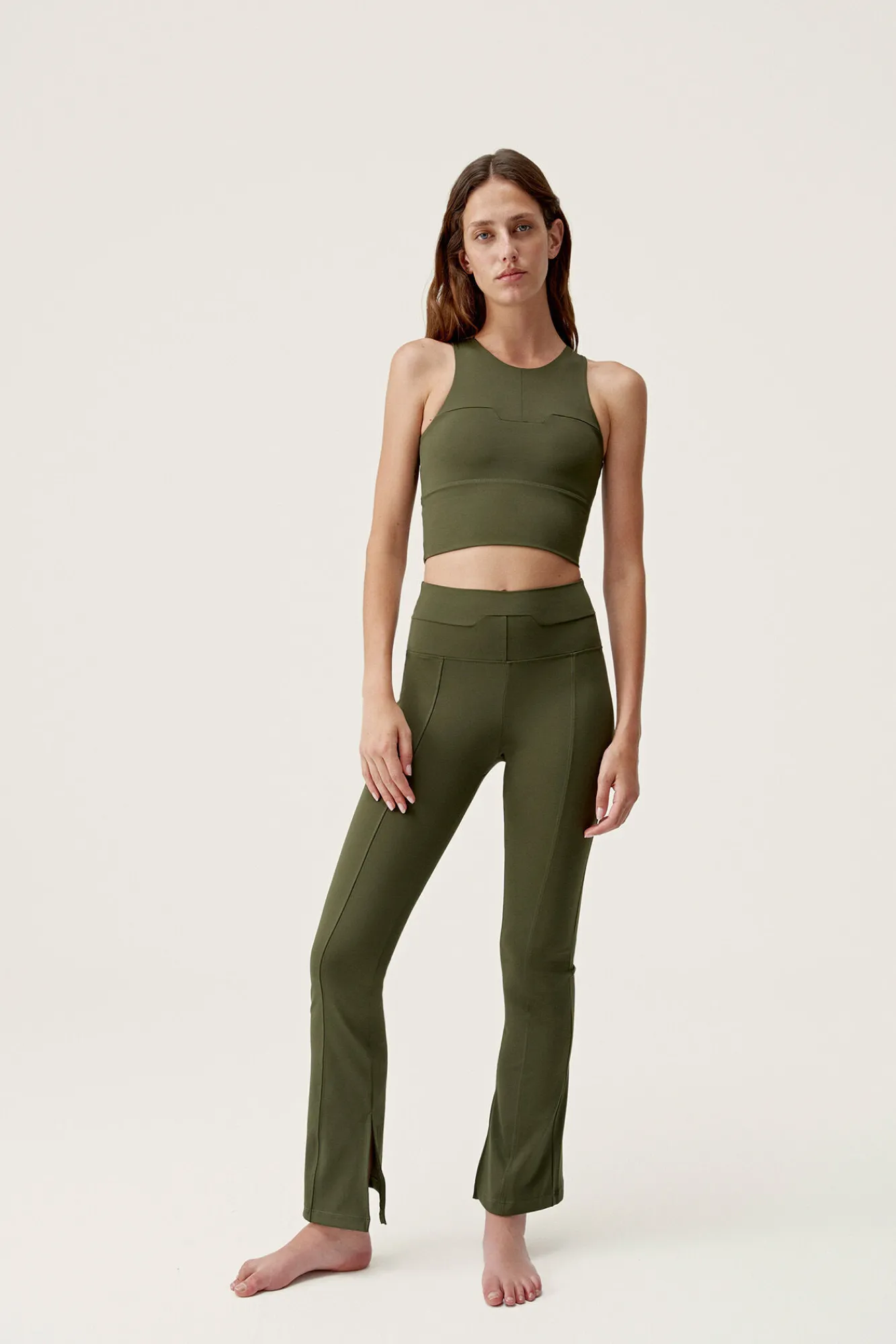 Top Chiara Dark Olive^Born Living Yoga Cheap