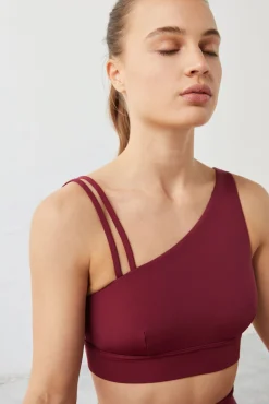 Top Deportivo Asimetrico Granate Collagen Feel^Dash and Stars Flash Sale