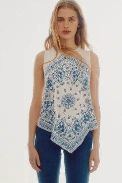 Top Fluido Con Print^Slowlove Best Sale