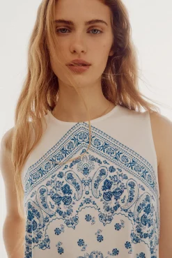 Top Fluido Con Print^Slowlove Best Sale