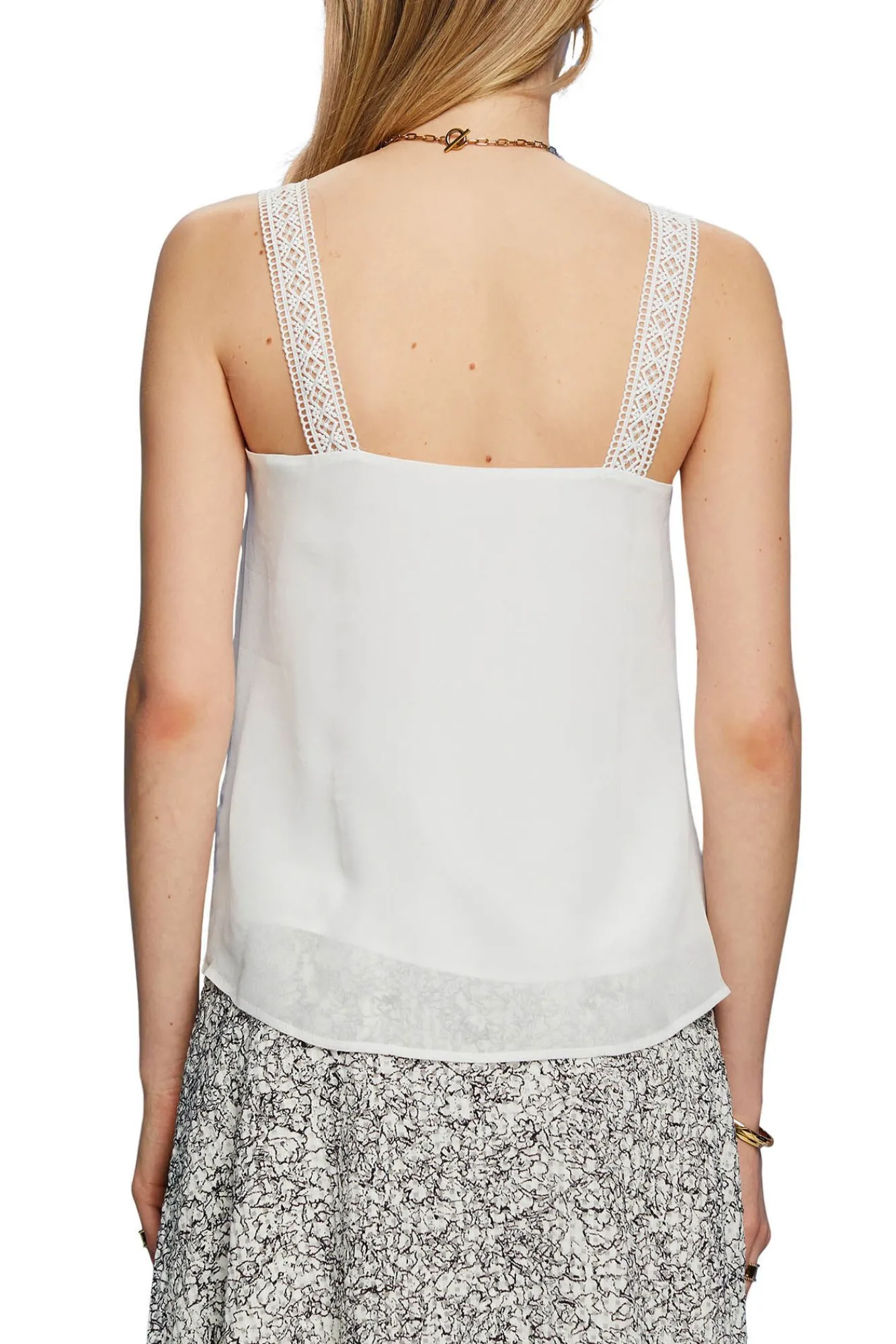 Top Lencero Encaje Viscosa^Esprit Clearance