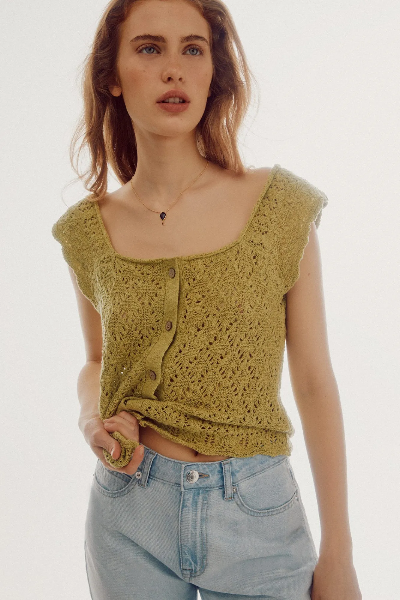 Top Rustico Botones^Slowlove Best Sale