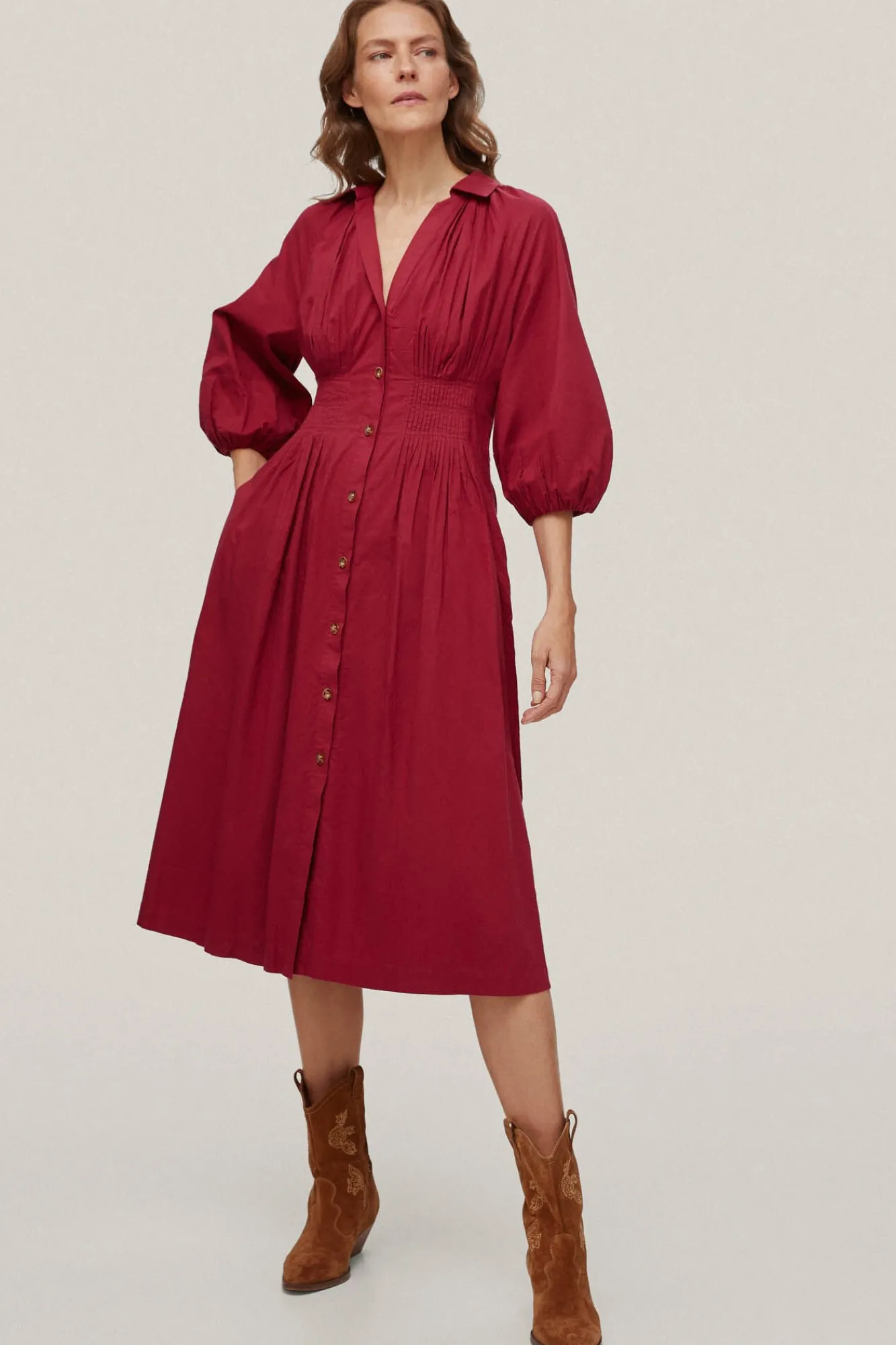 Vestido Algodon Jaretas^Pedro del Hierro New