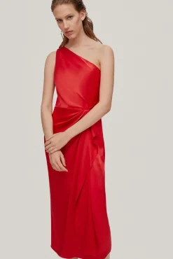 Vestido Asimetrico Satinado^Pedro del Hierro Sale