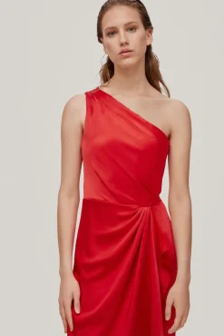 Vestido Asimetrico Satinado^Pedro del Hierro Sale