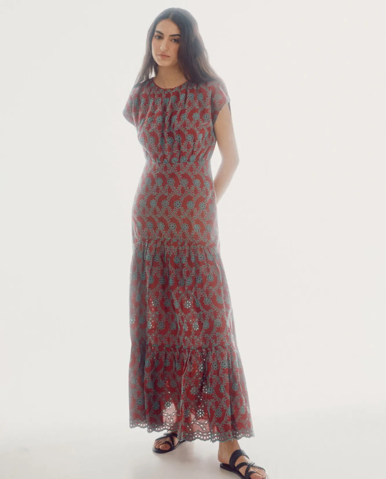 Vestido Bordados Perforados^Slowlove Online