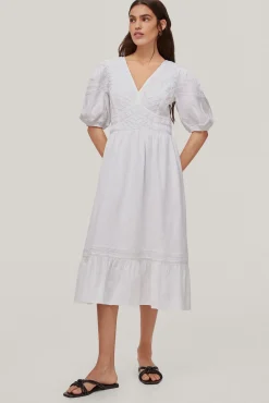 Vestido Con Bordado De Cintas^Pedro del Hierro Hot