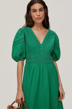 Vestido Con Bordado De Cintas^Pedro del Hierro Cheap