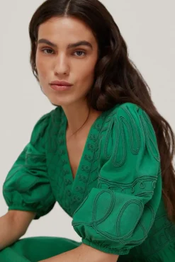 Vestido Con Bordado De Cintas^Pedro del Hierro Cheap