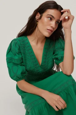 Vestido Con Bordado De Cintas^Pedro del Hierro Cheap