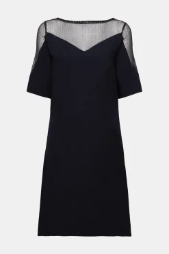 Vestido Corto Material Reciclado Monocolor^Esprit Hot