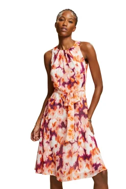 Vestido Corto Sin Mangas Estampado^Esprit New