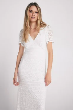 Vestido De Crochet De Punto^Slowlove Hot