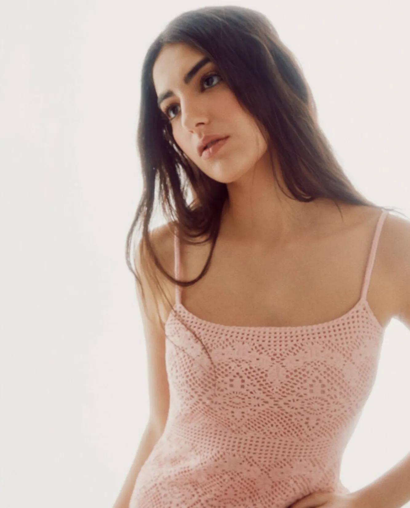 Vestido De Crochet De Punto^Slowlove Cheap