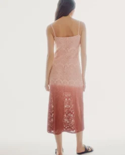 Vestido De Crochet De Punto^Slowlove Cheap
