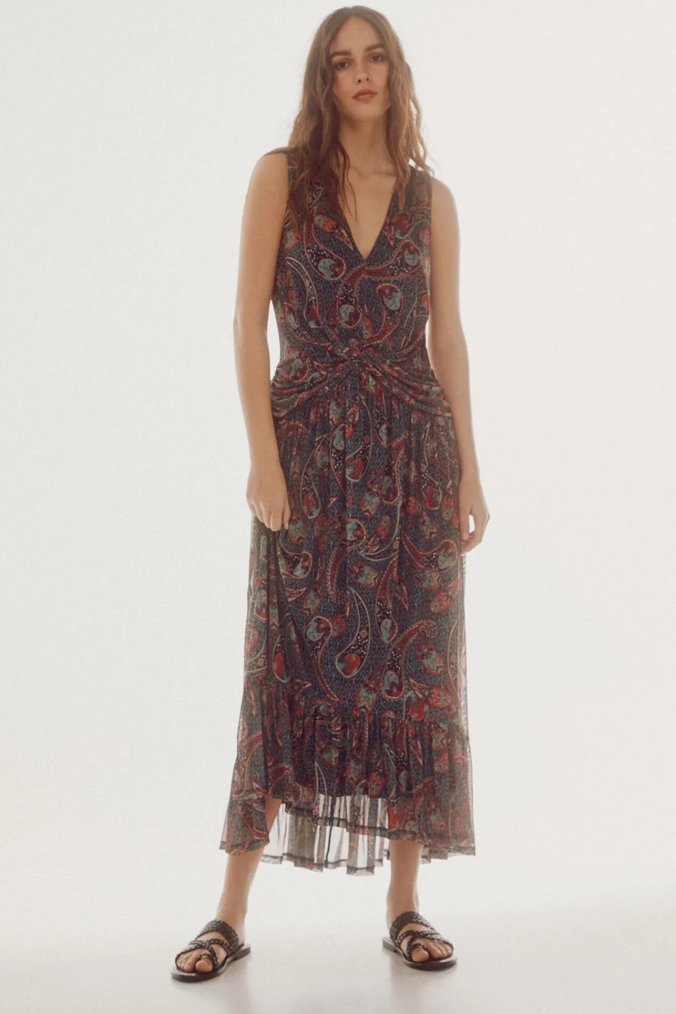 Vestido De Tul Estampado^Slowlove Cheap