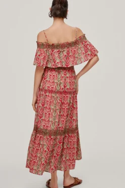 Vestido Estampado Con Volantes^Pedro del Hierro Online