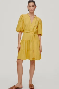Vestido Falda Pisos Manga Abullanada^Pedro del Hierro Shop