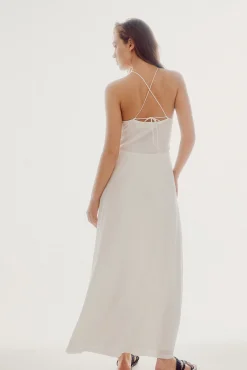 Vestido Halter Con Abalorios^Slowlove Shop