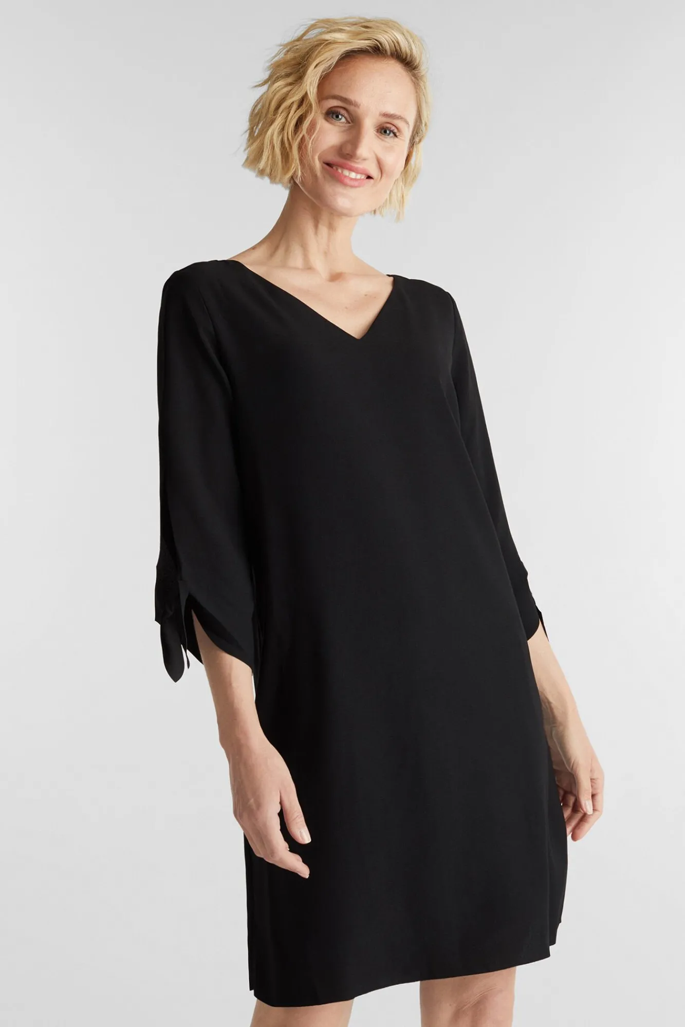 Vestido Holgado Y Suelto De Crepe^Esprit Clearance