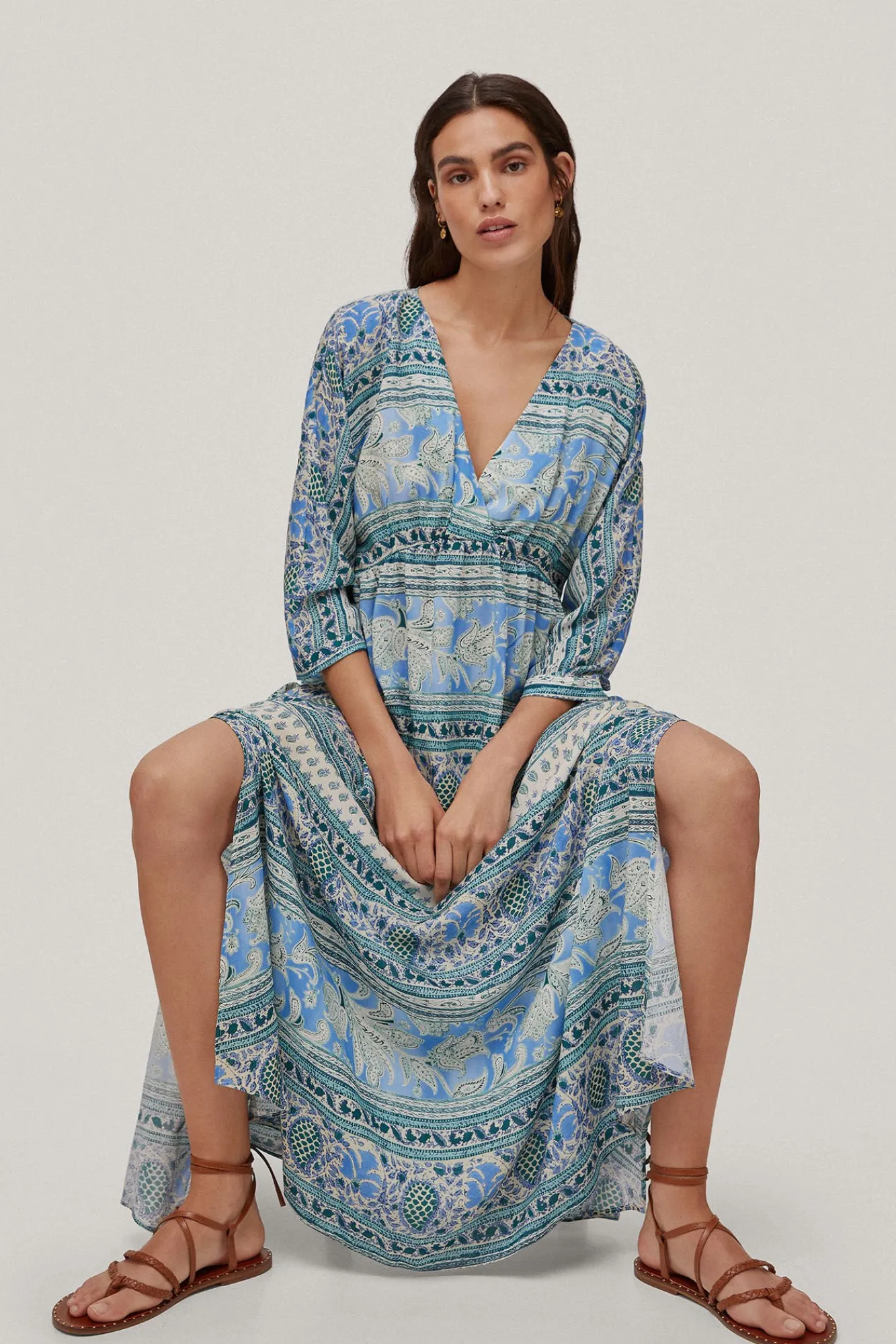 Vestido Largo Estampado^Pedro del Hierro Cheap