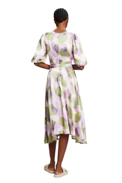 Vestido Largo Estampado Con Lazo^Esprit Clearance