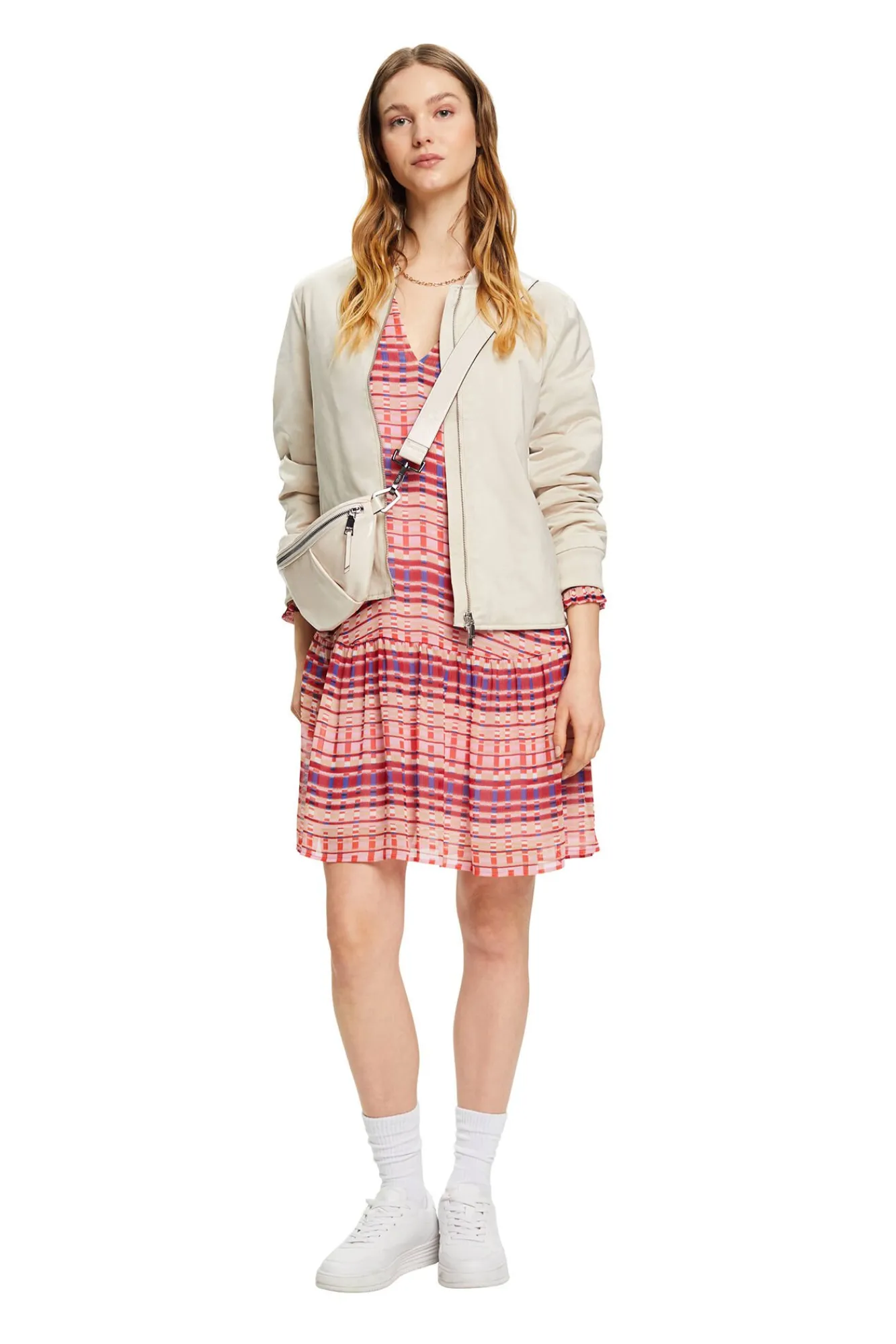 Vestido Midi Chiffon Estampado^Esprit New