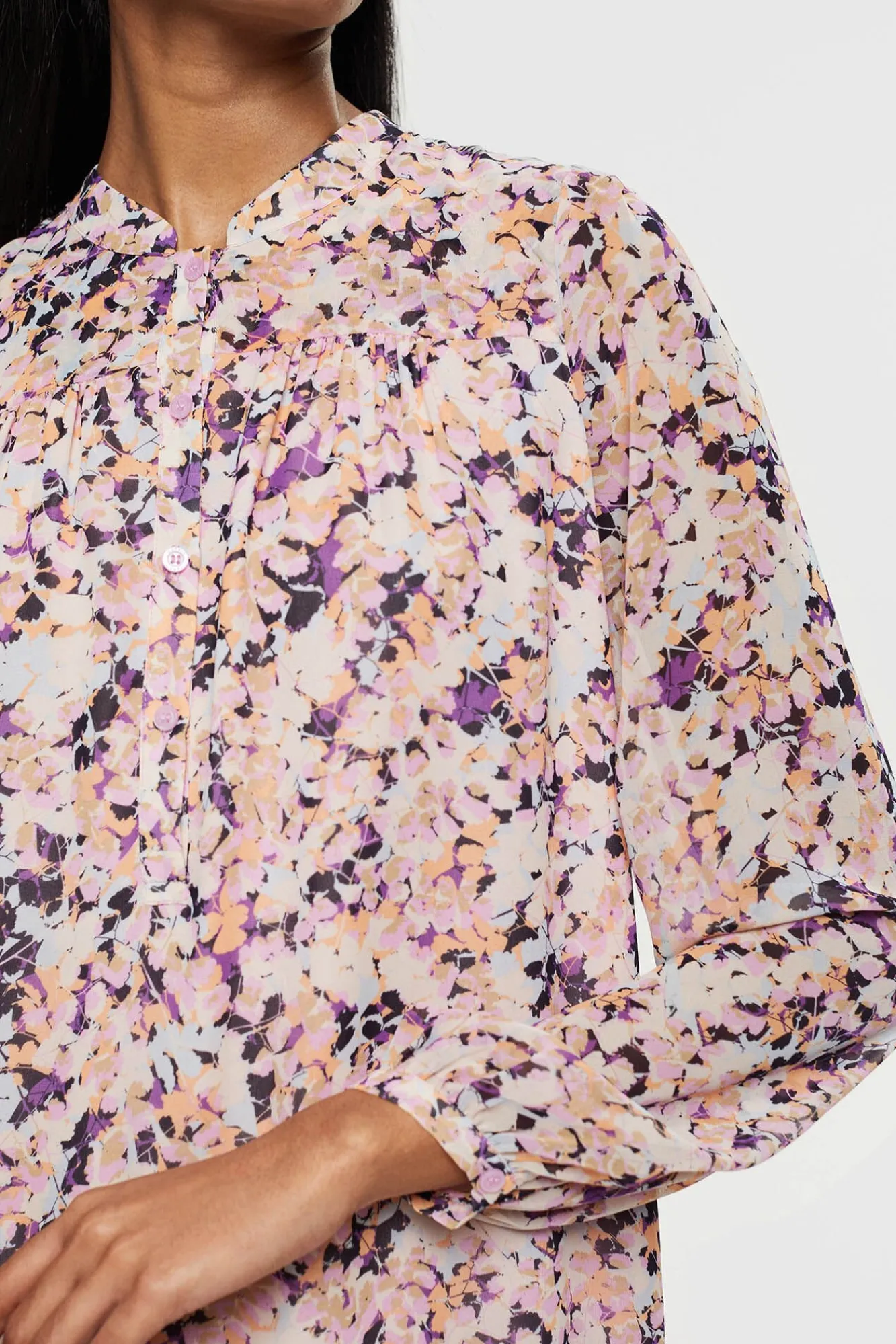 Vestido Midi Estampado Floral Volantes^Esprit Cheap