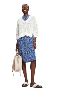 Vestido Midi Estampado Viscosa^Esprit Flash Sale