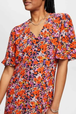 Vestido Midi Multicolor Flores^Esprit New