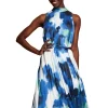 Vestido Midi Plisado Estampado Floral^Esprit Flash Sale