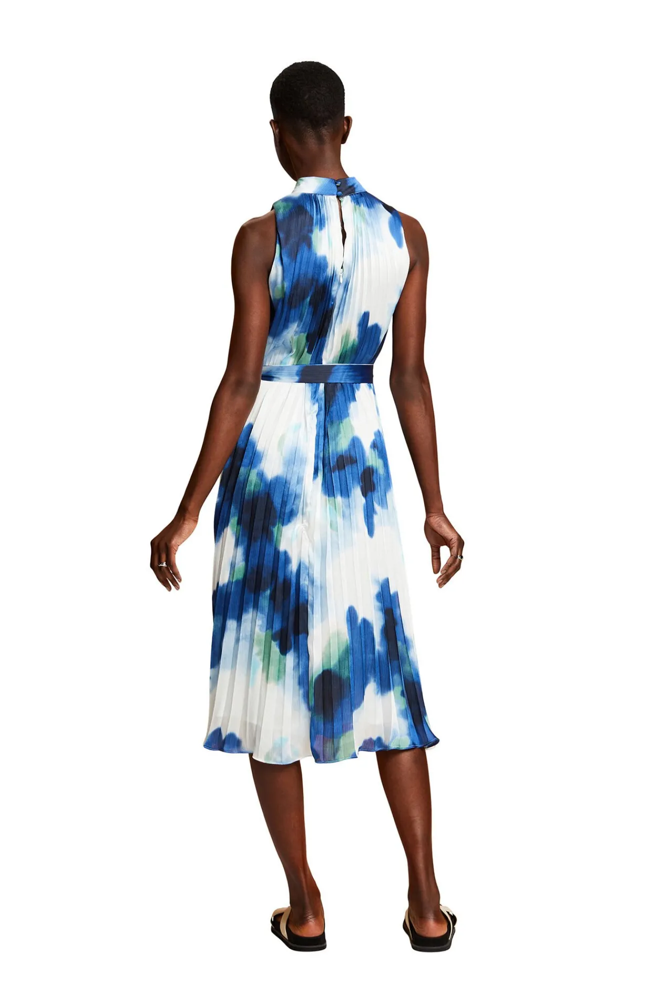 Vestido Midi Plisado Estampado Floral^Esprit Flash Sale