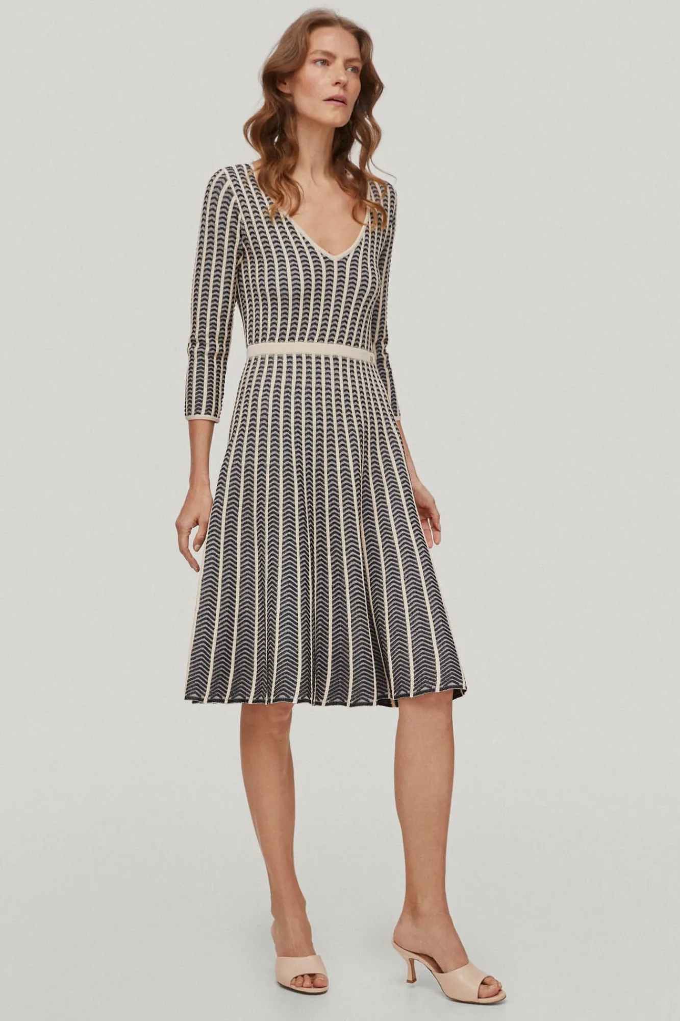 Vestido Midi Zigzag Bicolor^Pedro del Hierro Sale