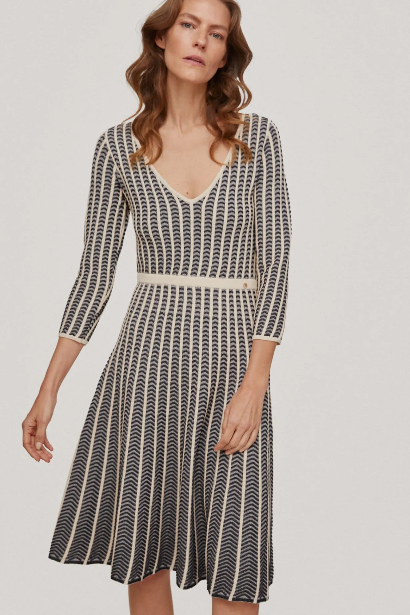 Vestido Midi Zigzag Bicolor^Pedro del Hierro Sale