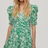 Vestido Mini Estampado Floral Manga Frunces.^Pedro del Hierro Cheap