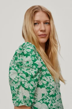 Vestido Mini Estampado Floral Manga Frunces.^Pedro del Hierro Cheap