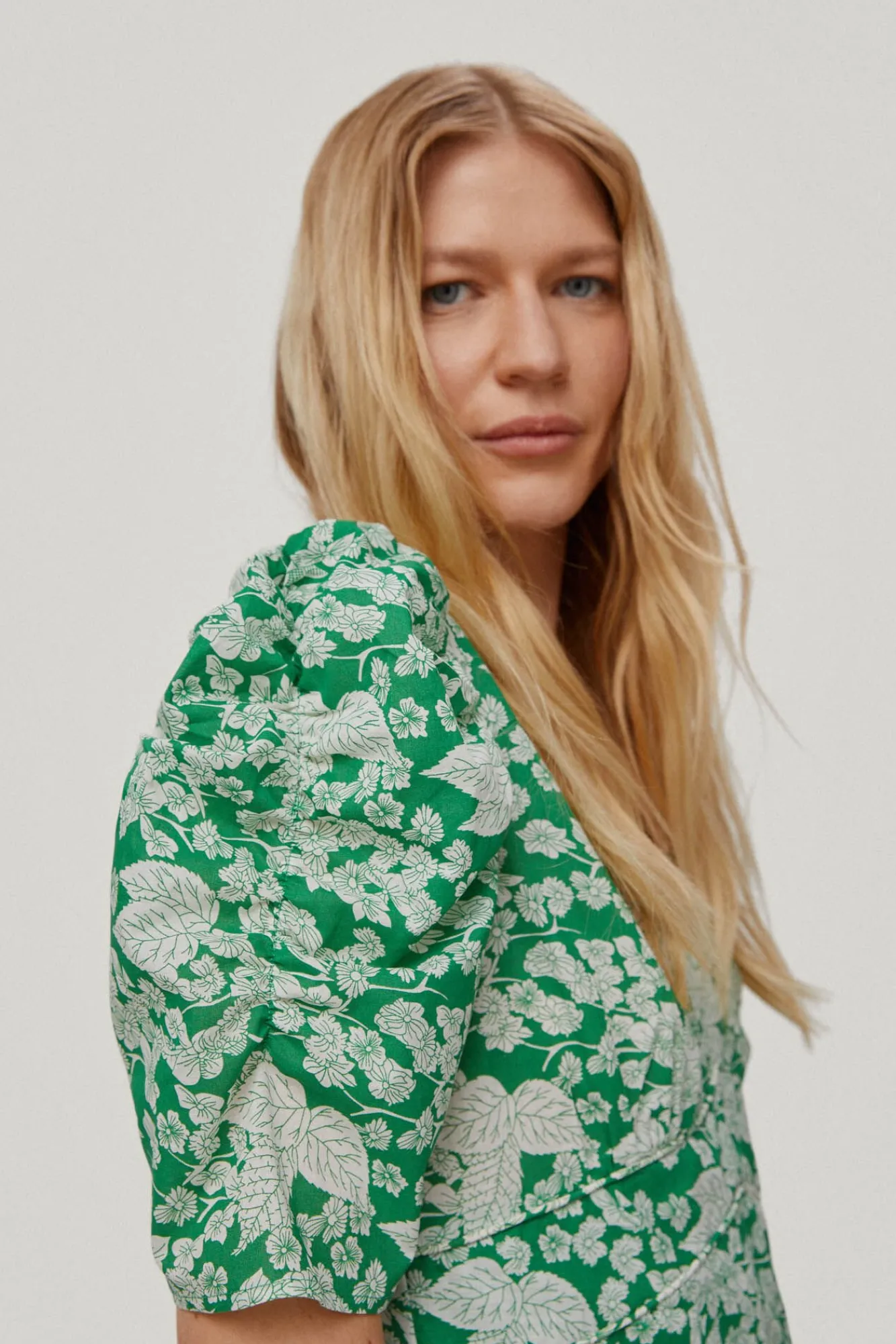 Vestido Mini Estampado Floral Manga Frunces.^Pedro del Hierro Cheap