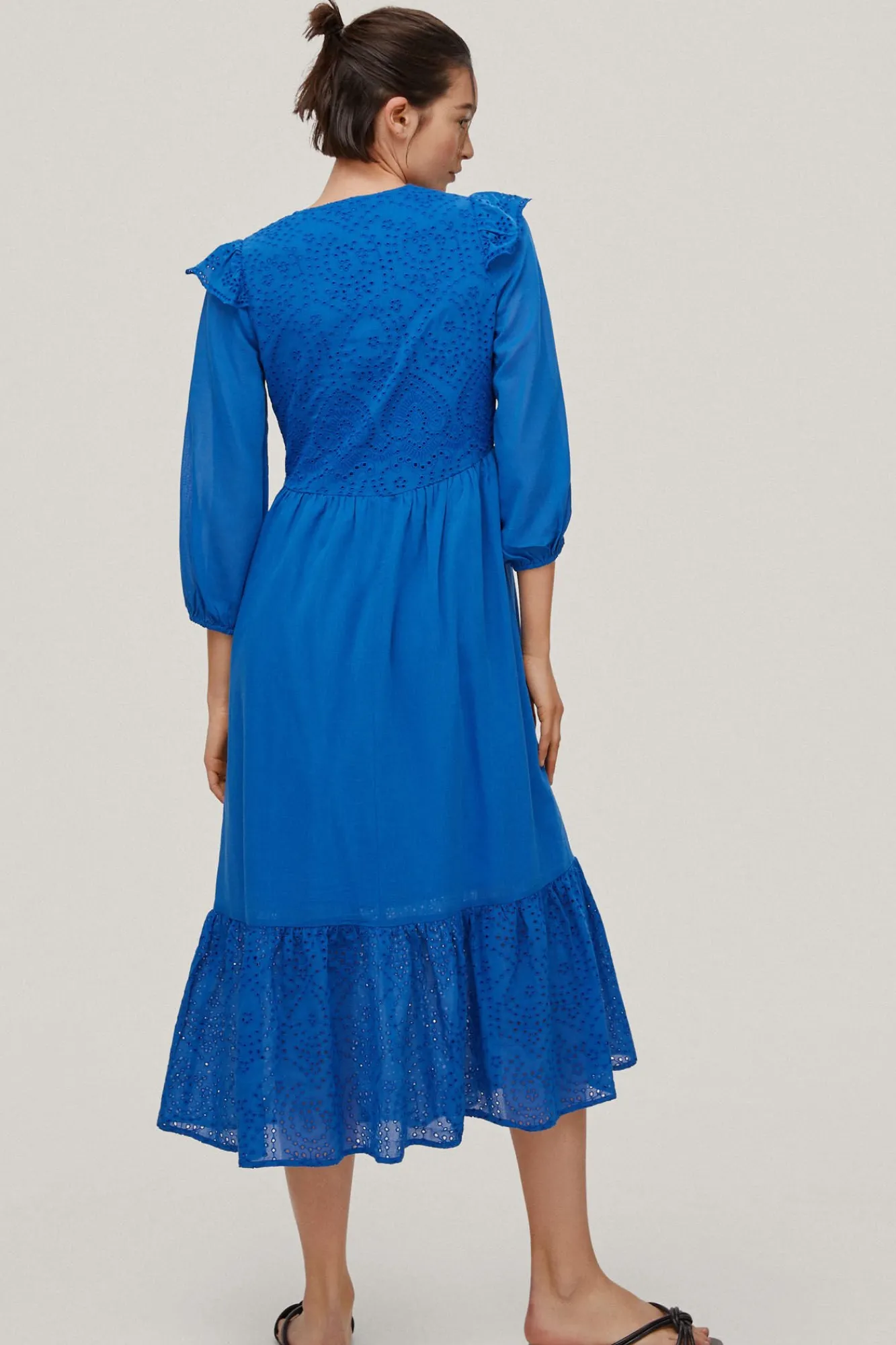 Vestido Viscosa Y Algodon Bordado^Pedro del Hierro Hot