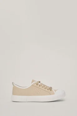 Zapatilla Canvas Con Detalles De Piel^Pedro del Hierro Hot