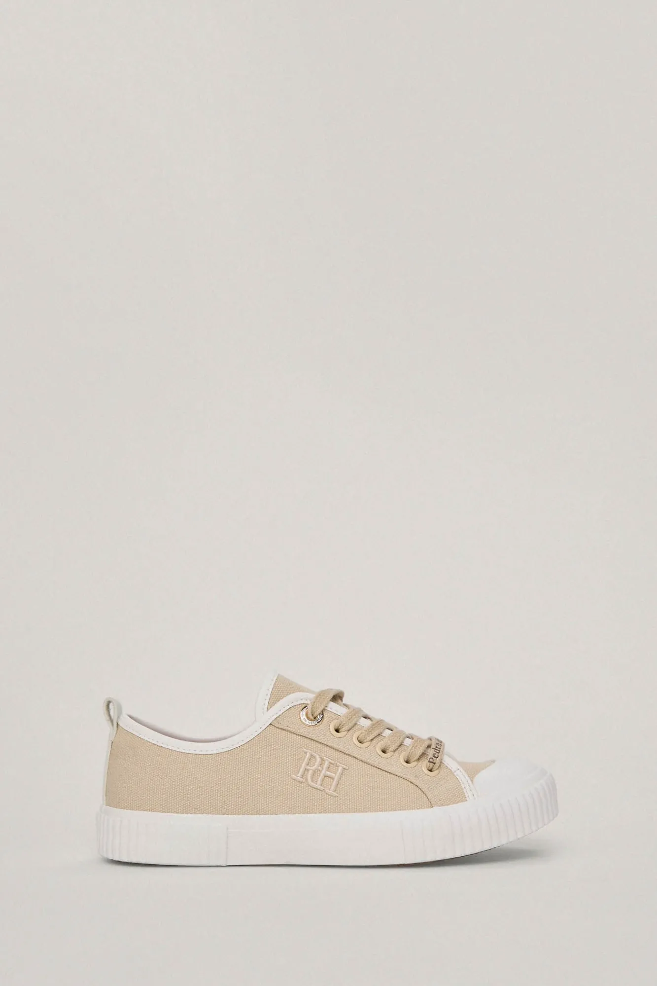Zapatilla Canvas Con Detalles De Piel^Pedro del Hierro Hot